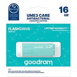 Флеш-накопичувач GoodRam USB3.0 16GB UME3 Care Green (UME3-0160CRR11) - мініатюра 3