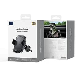 Холдер Wiwu CH-321 Universal Automatic Wireless car charger Чорний - мініатюра 2