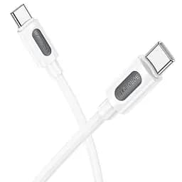 Дата кабель Borofone BX114 Structure Type-C to Type-C 60W (1m) White - мініатюра 3