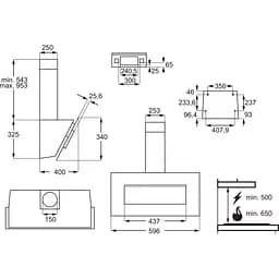 Витяжка похила Electrolux LFV326W [142639] - мініатюра 5