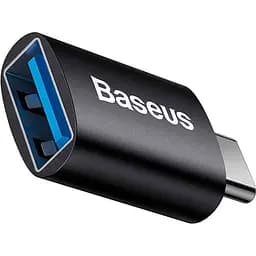 Перехідник Baseus Ingenuity Series Mini OTG Adaptor USB-C to USB-A Black (ZJJQ000001) [78667] - мініатюра 2
