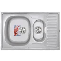Кухонная мойка Haiba 78x50 Armonia satin HB0650, Нержавеющая сталь