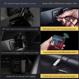 Bluetooth-приймач Baseus BA01 USB Bluetooth 5.0 передавач CABA01-01 - мініатюра 4