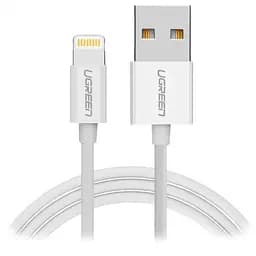 Кабель Ugeen US155 USB-Lightning MFI 1м Nickel Plated белый (20728)
