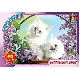 Детский пазл "Домашние любимцы" G-Toys AN137 плакат 70 элементов