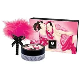 Масажний набір Shunga Kissable Massage Powder Raspberry Feeling, 2 шт