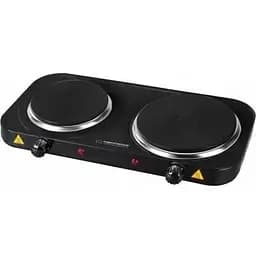 Плита двоконфоркова електрична кухонна Esperanza EKH 007 K настільна переносна 