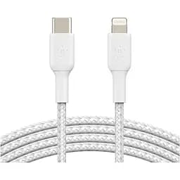 Кабель Belkin Boost Up Charge Braided USB-C to Lightning 1м White (CAA004BT1MWH) [158801]