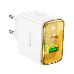 Зарядний пристрій Hoco CS42a 30W адаптер живлення 2 виходи блок білий