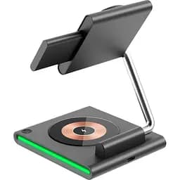 Бездротовий зарядний пристрій WiWU Wi-W023 3в1 Foldable MagSafe [103890] - мініатюра 2