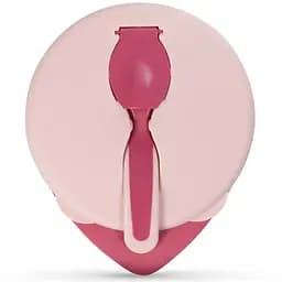Мисочка BABOO 9-027 від 6 місяців з кришкою та ложечкою Рожева (5057778090271)