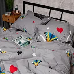 Підковдра Moon&Star Бязь Gold Люкс Butterfly Love Полуторна 143x210 см - мініатюра 4