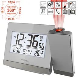 Проекционные часы электронные Technoline WT538 Silver/Anthracite (WT538) Часы, Будильник, Календарь, Термометр