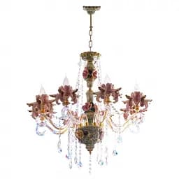 Люстра підвісна Brille свічка флористика E14 60W Mix (BKL-358S/8)