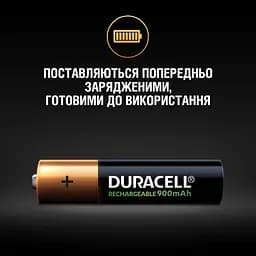 Акумулятори Duracell Rechargeable AAA 900 mAh HR03/DX2400, 4 шт. (5005015) - мініатюра 6