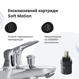Змішувач для ванни та душу AM.PM Sunny F85C10000 - мініатюра 4