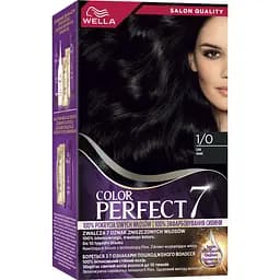 Стійка крем-фарба для волосся Wella Color Perfect 1/0 Чорний (4064666598253)