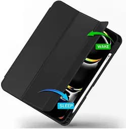 Чохол-книжка DK для Apple iPad Pro 13" M4 2024 Еко-шкіра силікон Smart Case Слот під Стілус black - мініатюра 3