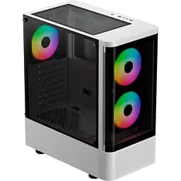 Корпус GAMDIAS TALOS E3 CG WH без БЖ White (4711514501209) - мініатюра 2