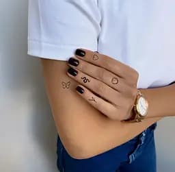 Тату тимчасове в наборі Міні хайп Tattooshka L-35 Чорний shop (5805800013169) - мініатюра 2