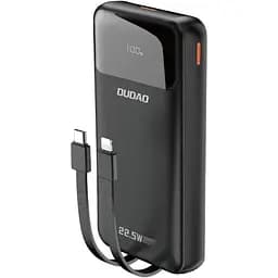 УМБ Dudao 20000mAh K15 Pro 22,5W PD USB-A,USB-C In/Out,with built-in USB-C/Lightning cables Black