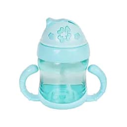 Детский поильник с трубочкой Mega Zayka MGZ-0321(Turquoise) 150 мл