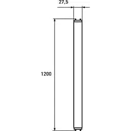 Світлодіодна лампа Eurolamp LED, T8, 18W, 6500K, 140lm/W (LED-T8-18W/6500(140lm/W)) - мініатюра 3