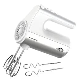 Міксер Monte MT-2017, White, 700W, ручний, 5 швидкостей, турбо режим, вінчики, гаки для замісу тіста