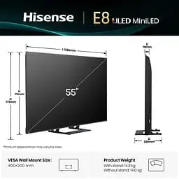LED-телевізор Hisense 55E8Q - мініатюра 3