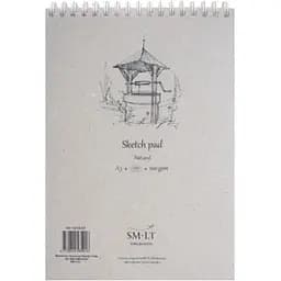 Альбом для эскизов на спирали SM-LT Art Authentic А3 (29.7х42 см) 100г/м2 100л натуральный цвет