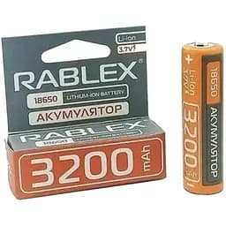 Літій-іонний акумулятор Rablex 18650 3200 mAh 3.7 V (Li-ion) Original - мініатюра 3