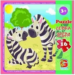Пазлы детские G-Toys Зоопарк 16 элементов (LZ05)