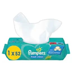 Дитячі вологі серветки Pampers Baby Fresh Clean, 52 шт. - мініатюра 3