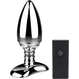 Алюмінієва анальна пробка з вібрацією та дистанційним керуванням Nexus Cestos