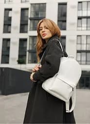 Жіночий рюкзак Sambag Brix Classic білий 35 х 25 х 12 см (14511008)