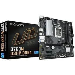 Материнська плата Gigabyte LGA1700, B760M D3HP DDR4, B760, 4xDDR4, Int.Video(CPU), 4xSATA3, 2xM.2, 1xPCI-E 4.0 x16, 2xPCI-E 3.0 x1, Realtek 7.1, Realtek GbE, 6xUSB3.2/6xUSB2.0, VGA/HDMI/DP, MicroATX - мініатюра 2
