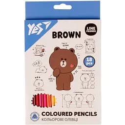 Олівці кольорові Yes Line Friends, 18 кольорів (290712)