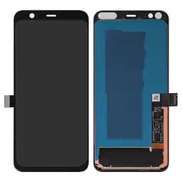 Дисплей для Google Pixel 4, чорний, без рамки, переклеєне скло