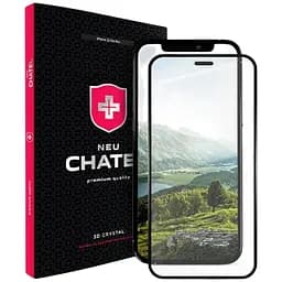 Захисне скло для смартфона NEU Chatel Full 2.5D Silk Narrow Border Crystal with Mesh for iPhone 12 Pro Max Black