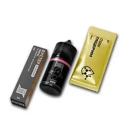 Набір компонентів для самозамісу сольової заправки CHASER Black Ultra 30 мл BUBBLEGUM Жуйка, 0-50 мг (18026)