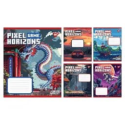 Набор тетрадей Yes Pixel game А5, 12 листов 25 шт. (767775)
