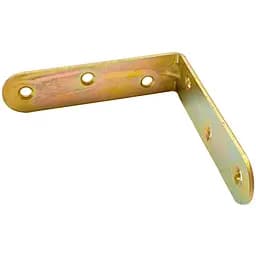 Кутник меблевий кронштейн TNX № 7 70 х 70 х 20 х 2мм жовтий цинк (10 шт.)