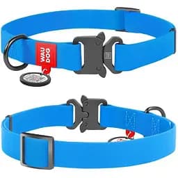 Ошейник Waudog Waterproof с QR паспортом водостойкая металлическая пряжка-фастекс Размер S