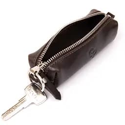 Шкіряна ключниця GRANDE PELLE 5х14х3.5 см acs0018671 - мініатюра 4
