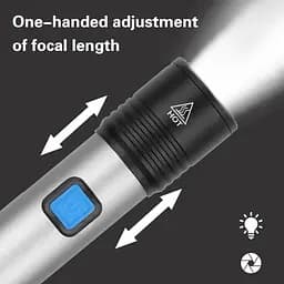 Ліхтарик Flashlight BL K31, акумуляторний ручний, світлодіодний з фокусуванням та USB зарядкою - мініатюра 8