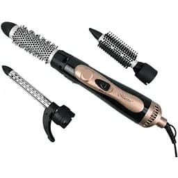 Фен браш стайлер Maestro Mr-229 з насадками, що обертаються, щітка для вирівнювання та завивки волосся гребінець