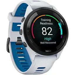 Смарт-годинник Garmin Forerunner 265 Black Bezel with Whitestone Case and Whitestone/Tidal Blue Silicone Band (010-02810-01) [89366] - мініатюра 3