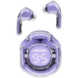 Навушники Acefast бездротові T8 Crystal color (2) bluetooth earbuds Alfalfa Purple