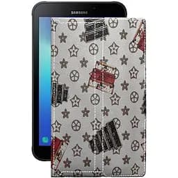 Чехол StatusCASE из экокожи для планшета Samsung Galaxy Tab Active 2 Луи-Витон-белый