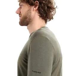 Термокофта Icebreaker 200 Oasis LS Crewe Ski Stripes Men Loden Heather S (1052-IB0 A56 HU069 S) - мініатюра 5